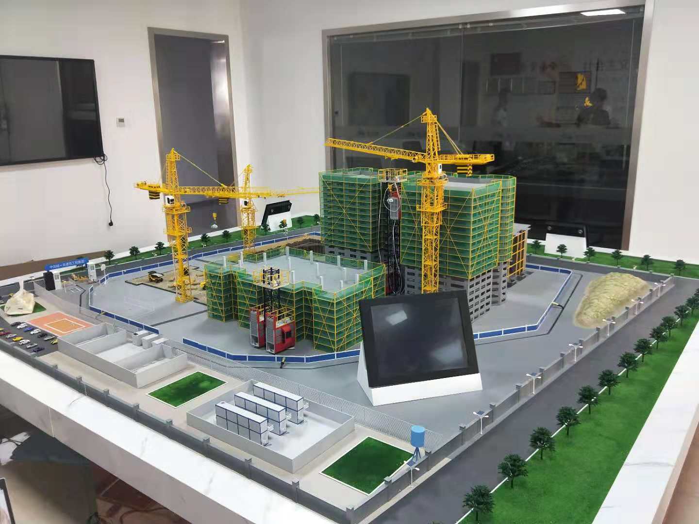 文山建筑施工场景模型